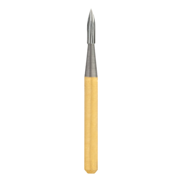 Dental Bur - Fluted 12 / Flame 7903 - 19 mm FG (standard length) - 5 pack