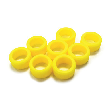 Metal Ring String Instrument Instrument Ring - Large Yellow - 8pcs