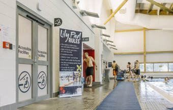Private and purpose built: Albany Stadium pool's new accessible changing room Private and purpose built: Albany Stadium pool's new accessible changing room