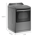 7.4 cu. ft. top load gas dryer with advanced moisture sensing Whirlpool® WGD8127LC