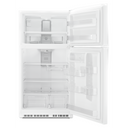 Réfrigérateur à congélateur supérieur  de 33 po Whirlpool® avec machine à glaçons facultative EZ Connect WRT541SZDW