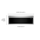 Four à micro-ondes à hotte intégrée à profil bas - 900 watts - 1.1 pi cu Whirlpool® YWML55011HS