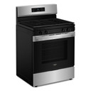 Whirlpool® Cuisinière au gaz autonettoyante avec mode sans préchauffage de 30 po WFGS3530RS