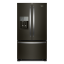 Réfrigérateur à portes françaises en acier inoxydable résistant aux traces de doigts - 36 po - 25 pi cu Whirlpool® WRF555SDHV
