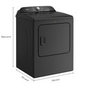 Whirlpool® Sécheuse électrique à chargement vertical avec détection d’humidité - 7 pi cu YWED6150PB