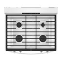 Whirlpool® Cuisinière au gaz autonettoyante avec mode sans préchauffage de 30 po WFGS3530RW