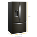 Réfrigérateur à portes françaises et profondeur de comptoir, 36 po, 24 pi3 Whirlpool® WRF954CIHV