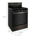 Whirlpool® Cuisinière au gaz 5 en 1 avec four à friture à l’air - 5 pi cu WFG550S0LV