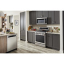 Kitchenaid® Cuisinière au gaz à convection avec 5 brûleurs - 30 po KFGG500ESS