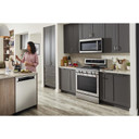 Kitchenaid® Cuisinière au gaz à convection avec 5 brûleurs - 30 po KFGG500ESS