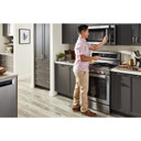 Kitchenaid® Cuisinière au gaz à convection avec 5 brûleurs - 30 po KFGG500ESS