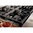 Cuisinière commerciale intelligente bicombustible KitchenAid®, 6 brûleurs, 36 po KFDC506JYP