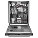 Kitchenaid® Lave-vaisselle avec troisième niveau 360° Max Jets™ et éclairage intérieur à DEL, 44 dBA KDTM804KBS