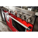 Cuisinière commerciale intelligente au gaz KitchenAid® avec plaque chauffante, 48 po KFGC558JPA