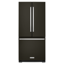 Réfrigérateur à portes françaises à profondeur standard avec distributeur intérieur et fini printshieldtm - 20 pi cu - 30 po KitchenAid® KRFF300EBS