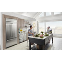 Kitchenaid® Réfrigérateur encastré à portes françaises, acier inoxydable, 20.8 pi cu, 36 po KBFN506ESS