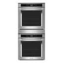 Kitchenaid® Four mural double à convection véritable de 24 po KODC504PPS