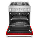 Cuisinière commerciale intelligente au gaz KitchenAid®, 4 brûleurs, 30 po KFGC500JPA