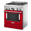 Cuisinière commerciale intelligente au gaz KitchenAid®, 4 brûleurs, 30 po KFGC500JPA
