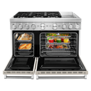 Cuisinière commerciale intelligente bicombustible KitchenAid® avec plaque chauffante, 48 po KFDC558JMH