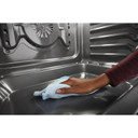 Kitchenaid® Cuisinière à induction et à convection coulissante de 30 pouces avec commandes frontales, 4 brûleurs et friture à air KSIS730PSS
