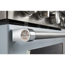 Kitchenaid® Cuisinière commerciale intelligente bicombustible avec 4 brûleurs - 30 po KFDC500JMB