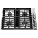 Table de cuisson au gaz à évacuation descendante avec 4 brûleurs - 30 po KitchenAid® KCGD500GSS