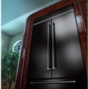Kitchenaid® Réfrigérateur encastré à portes françaises en inox avec design intérieur platine et fini PrintShieldTM - 24.2 pi cu - 42 po KBFN502EBS