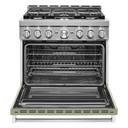 Cuisinière commerciale intelligente au gaz KitchenAid®, 6 brûleurs, 36 po KFGC506JAV