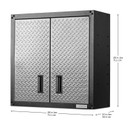 Gladiator® Armoire murale GearBox à porte pleine longueur prête à assembler GAWG28FDYG