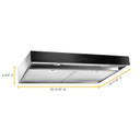 Whirlpool® Hotte de cuisinière avec fonction d’amplification - 30 po WVU57UC0FS