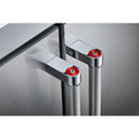 Kitchenaid® Réfrigérateur à 4 portes et profondeur de comptoir avec zone de température flexible et fini PrintShield™ de 36 po et 19.4 pi cu KRQC736RPS