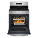 Whirlpool® Cuisinière au gaz de 30 pouces avec friture et cuisson à air, autonettoyante avec préchauffage WFGS5030RZ