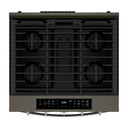 Whirlpool® Cuisinière au gaz intelligente à commandes frontales de 30 pouces avec technologie de cuisson à air, vapeur/auto-nettoyage, préchauffage à grande vitesse et capacité de 5.3 pi cu WSGS7530RV Whirlpool® Cuisinière au gaz intelligente à commandes frontales de 30 pouces avec technologie de cuisson à air, vapeur/auto-nettoyage, préchauffage à grande vitesse et capacité de 5.3 pi cu WSGS7530RV