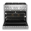 Jennair® Cuisinière bicombustible de style professionnel NOIR™, 36 po JDRP436HM