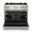 Jennair® Cuisinière bicombustible de style professionnel RISE™, 36 po JDRP636HL