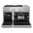 Jennair® Cuisinière bicombustible de style professionnel NOIR™, 48 po JDRP748HM