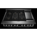 Jennair® Cuisinière au gaz de style professionnel NOIR™, 48 po JGRP548HM