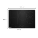 Kitchenaid® Table de cuisson à induction Temp Cook™ avec 5 zones de cuisson - 30 po KCIT730SSS