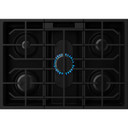 Kitchenaid® Cuisinière au gaz coulissante intelligente avec modes de cuisson à convection et brûleur 2 en 1 - 5 pi cu KSGS530SPS