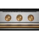 Kitchenaid® Cuisinière au gaz coulissante intelligente avec modes de cuisson à convection et brûleur 2 en 1 - 5 pi cu KSGS530SPS