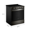Whirlpool® Cuisinière électrique avec technologie de cuisson à air - 30 po YWSES5030SV
