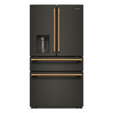 Kitchenaid® Réfrigérateur à portes françaises avec distributeur d’eau et de glaçons extérieur et tiroir réfrigéré pleine largeur FreshChill™ - 29 pi cu KRMF436SBE Kitchenaid® Réfrigérateur à portes françaises avec distributeur d’eau et de glaçons extérieur et tiroir réfrigéré pleine largeur FreshChill™ - 29 pi cu KRMF436SBE