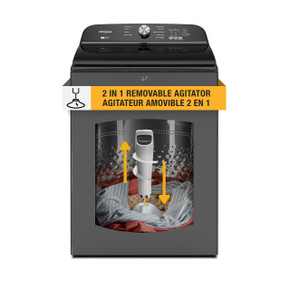 Laveuse à chargement vertical Whirlpool® avec agitateur amovible de 6.0-6.1 pi cu WTW6157PB