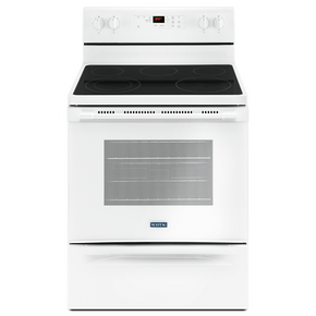 Maytag® Cuisinière électrique avec surface de cuisson résistant aux éclats - 30 p - 5.3 pi cu YMER6600FW