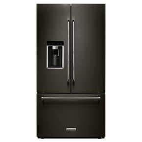 Kitchenaid® Réfrigérateur à portes françaises à profondeur de comptoir avec fini PrintShieldTM - 23.8 pi cu - 36 po KRFC704FBS