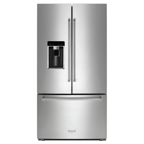 Kitchenaid® Réfrigérateur à portes françaises à profondeur de comptoir avec fini PrintShieldTM - 23.8 pi cu - 36 po KRFC704FPS