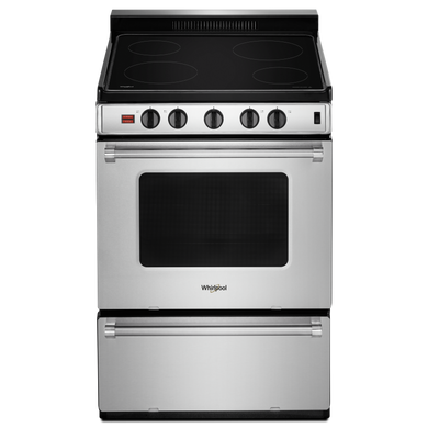 Whirlpool® Cuisinière électrique non encastrée avec surface SpillGuardTM - 24 po YWFE50M4HS