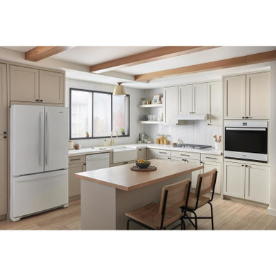 Whirlpool® Four mural simple avec friture à air si connecté de 4.3 pi cu WOES5027LW