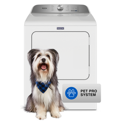 Maytag® Sécheuse électrique à chargement vertical Animal Pet Pro - 7 pi cu YMED6500MW